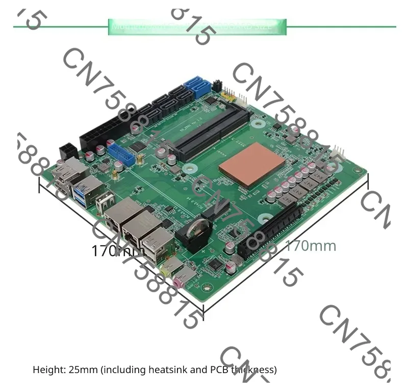 Mini Itx Dual 2.5G Nas Motherboard - Placa Mini ITX com processador AMD