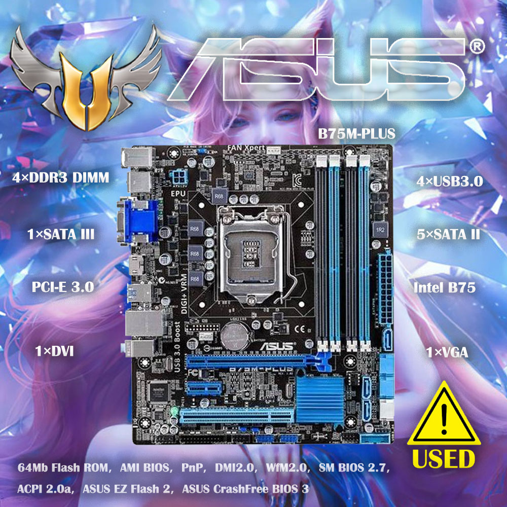Asus B75M-PLUS placa-mãe de de - X870E Atx Motherboard avaliação e preço